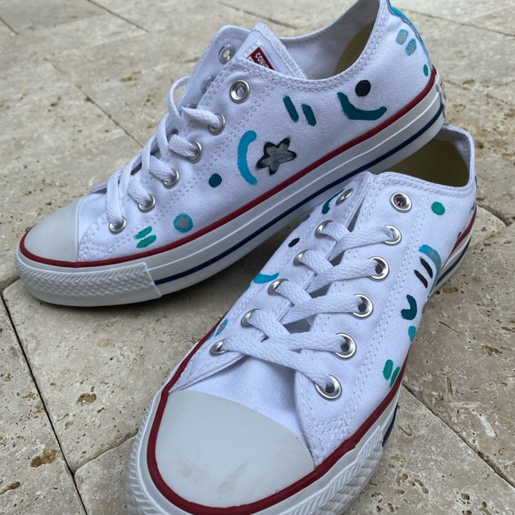 Hand painted shoes for men - Picture 4 of 4